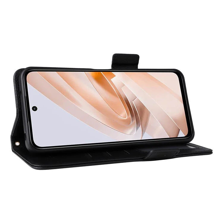 For Xiaomi Redmi 13 4G / Note 13R 5G / Poco M6 4G Case Handbag Litchi Texture Leather Phone Cover