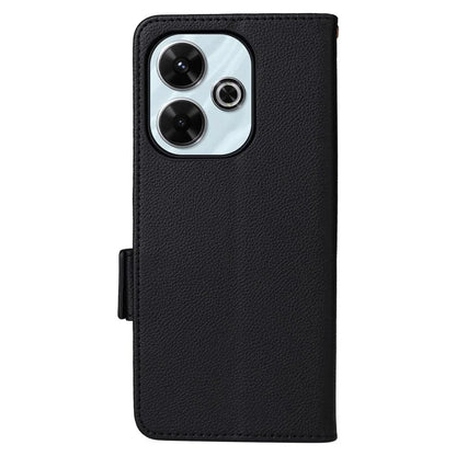 For Xiaomi Redmi 13 4G / Note 13R 5G / Poco M6 4G Case Handbag Litchi Texture Leather Phone Cover
