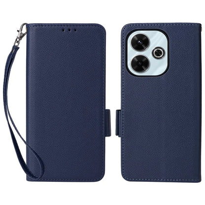 For Xiaomi Redmi 13 4G / Note 13R 5G / Poco M6 4G Case Handbag Litchi Texture Leather Phone Cover