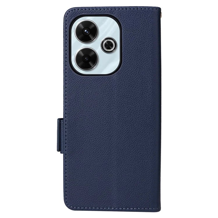 For Xiaomi Redmi 13 4G / Note 13R 5G / Poco M6 4G Case Handbag Litchi Texture Leather Phone Cover