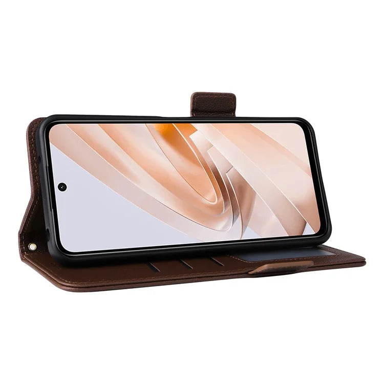 For Xiaomi Redmi 13 4G / Note 13R 5G / Poco M6 4G Case Handbag Litchi Texture Leather Phone Cover