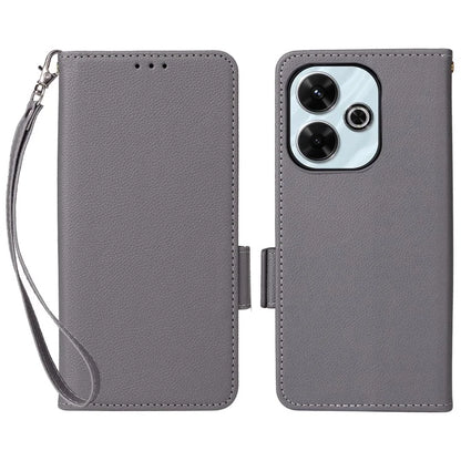 For Xiaomi Redmi 13 4G / Note 13R 5G / Poco M6 4G Case Handbag Litchi Texture Leather Phone Cover
