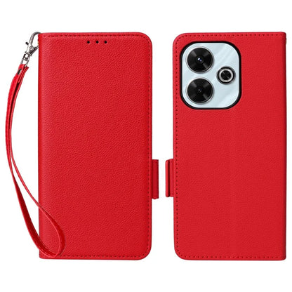 For Xiaomi Redmi 13 4G / Note 13R 5G / Poco M6 4G Case Handbag Litchi Texture Leather Phone Cover