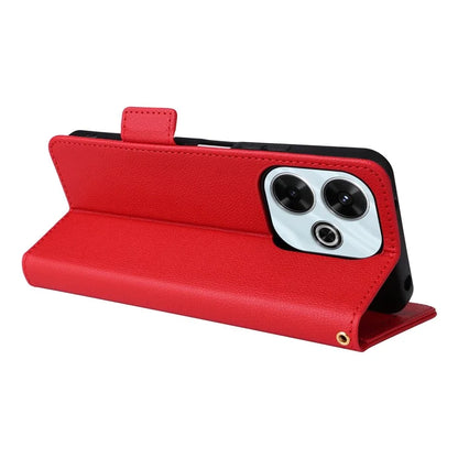 For Xiaomi Redmi 13 4G / Note 13R 5G / Poco M6 4G Case Handbag Litchi Texture Leather Phone Cover