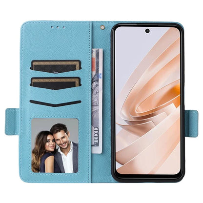 For Xiaomi Redmi 13 4G / Note 13R 5G / Poco M6 4G Case Handbag Litchi Texture Leather Phone Cover