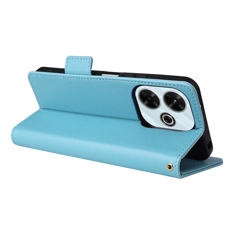 For Xiaomi Redmi 13 4G / Note 13R 5G / Poco M6 4G Case Handbag Litchi Texture Leather Phone Cover
