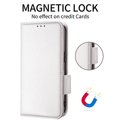 For Xiaomi Redmi 13 4G / Note 13R 5G / Poco M6 4G Case Handbag Litchi Texture Leather Phone Cover