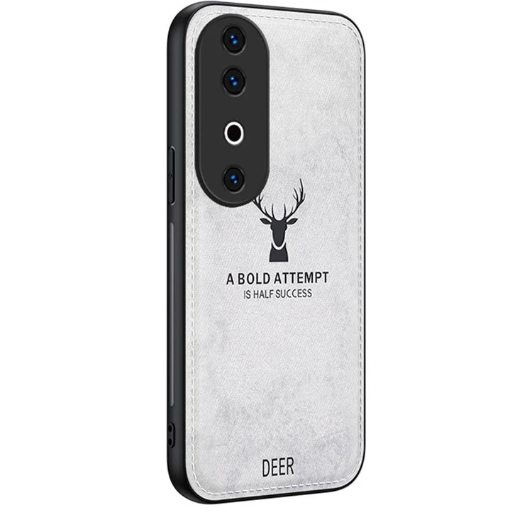 For vivo S19  5G Case  Leather Cloth Texture Phone Back Cover Deer Pattern