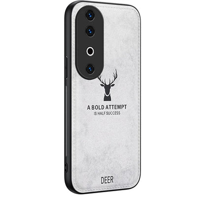 For vivo S19  5G Case  Leather Cloth Texture Phone Back Cover Deer Pattern