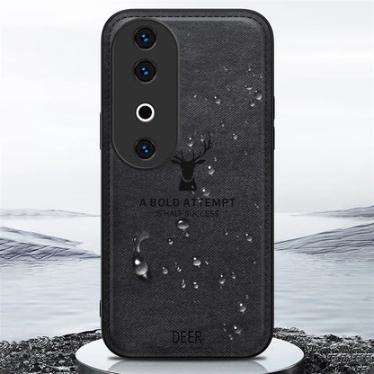 For vivo S19  5G Case  Leather Cloth Texture Phone Back Cover Deer Pattern