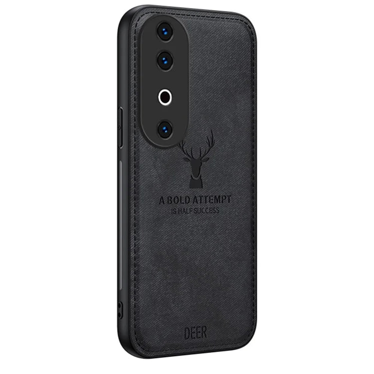 For vivo S19  5G Case  Leather Cloth Texture Phone Back Cover Deer Pattern