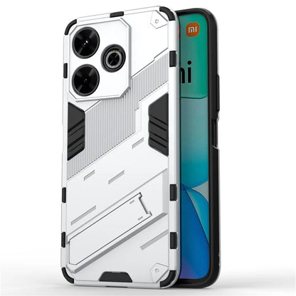 For Xiaomi Redmi 13 4G Case PC+TPU Shockproof Protective Phone Cover with Kickstand