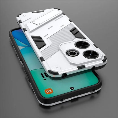 For Xiaomi Redmi 13 4G Case PC+TPU Shockproof Protective Phone Cover with Kickstand