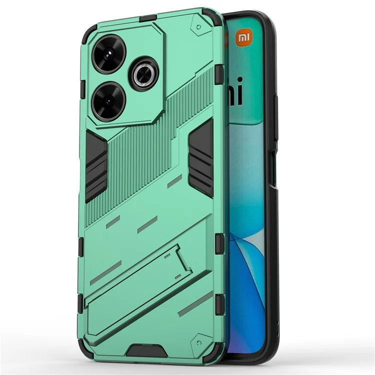For Xiaomi Redmi 13 4G Case PC+TPU Shockproof Protective Phone Cover with Kickstand