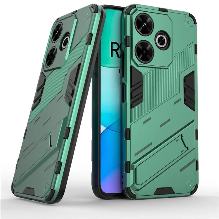 For Xiaomi Redmi 13 4G Case PC+TPU Shockproof Protective Phone Cover with Kickstand