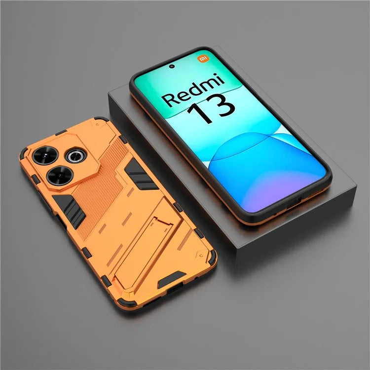 For Xiaomi Redmi 13 4G Case PC+TPU Shockproof Protective Phone Cover with Kickstand
