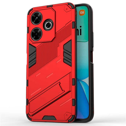 For Xiaomi Redmi 13 4G Case PC+TPU Shockproof Protective Phone Cover with Kickstand