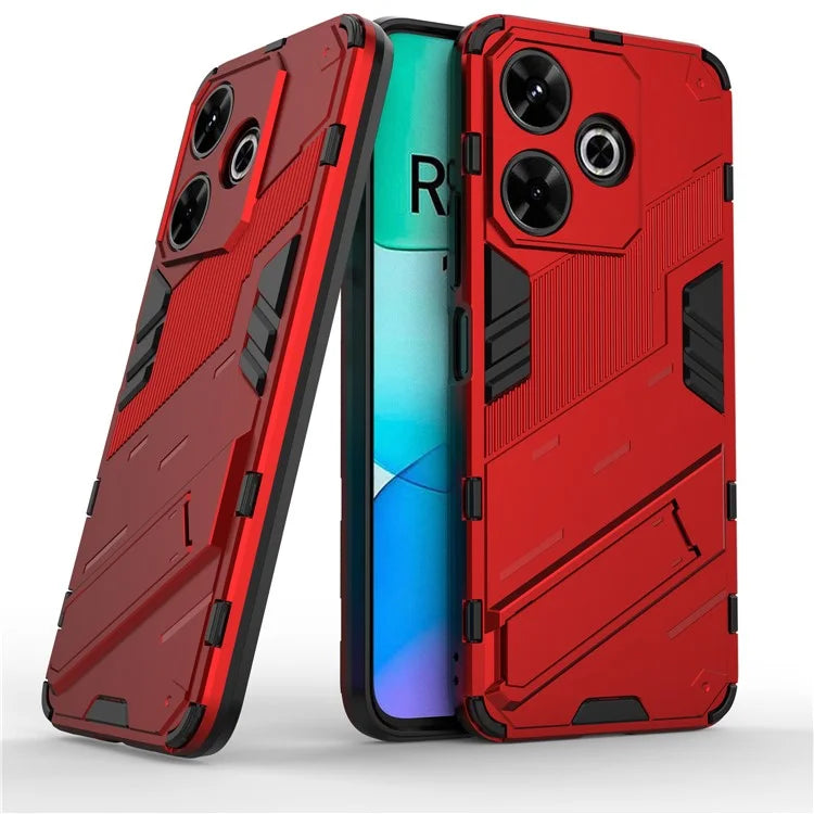 For Xiaomi Redmi 13 4G Case PC+TPU Shockproof Protective Phone Cover with Kickstand