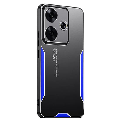 For Xiaomi Redmi Note 13R 5G Case Anti-Drop Aluminium Alloy Hybrid Phone Cover