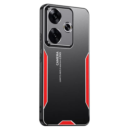 For Xiaomi Redmi Note 13R 5G Case Anti-Drop Aluminium Alloy Hybrid Phone Cover