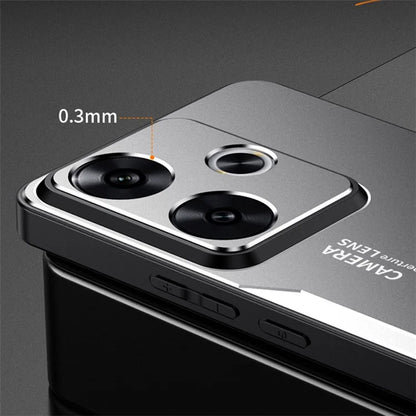 For Xiaomi Redmi Note 13R 5G Case Anti-Drop Aluminium Alloy Hybrid Phone Cover