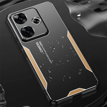 For Xiaomi Redmi Note 13R 5G Case Anti-Drop Aluminium Alloy Hybrid Phone Cover