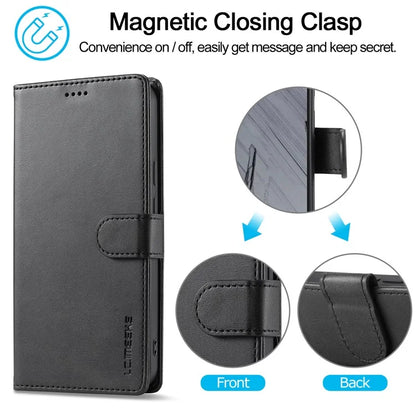 LC.IMEEKE For Google Pixel 9 Pro XL Case Calf Texture PU Leather Flip Phone Cover