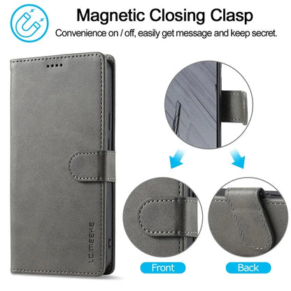 LC.IMEEKE For Google Pixel 9 Pro XL Case Calf Texture PU Leather Flip Phone Cover
