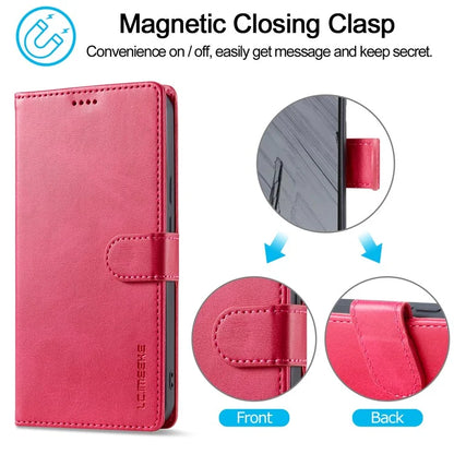 LC.IMEEKE For Google Pixel 9 Pro XL Case Calf Texture PU Leather Flip Phone Cover