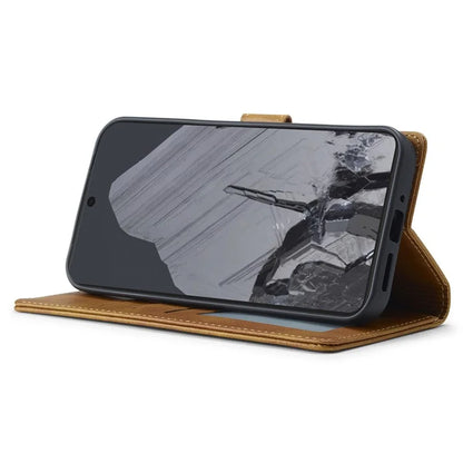 LC.IMEEKE For Google Pixel 9 Pro / Pixel 9 Case Shockproof Wallet PU Leather Phone Cover Calf Texture