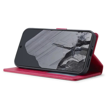 LC.IMEEKE For Google Pixel 9 Pro / Pixel 9 Case Shockproof Wallet PU Leather Phone Cover Calf Texture
