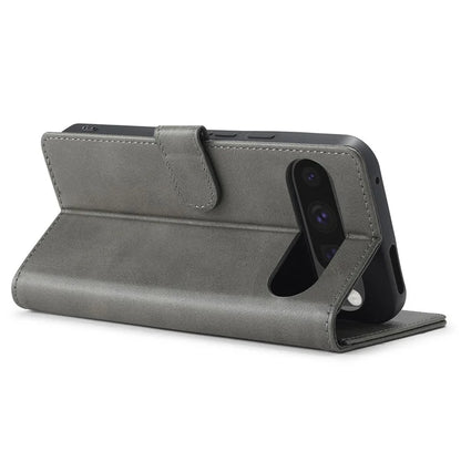LC.IMEEKE For Google Pixel 9 Pro / Pixel 9 Case Shockproof Wallet PU Leather Phone Cover Calf Texture
