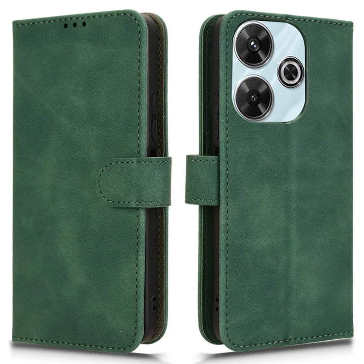 For Xiaomi Redmi 13 4G / Note 13R 5G Case Scratch-Proof PU Leather Flip Phone Cover