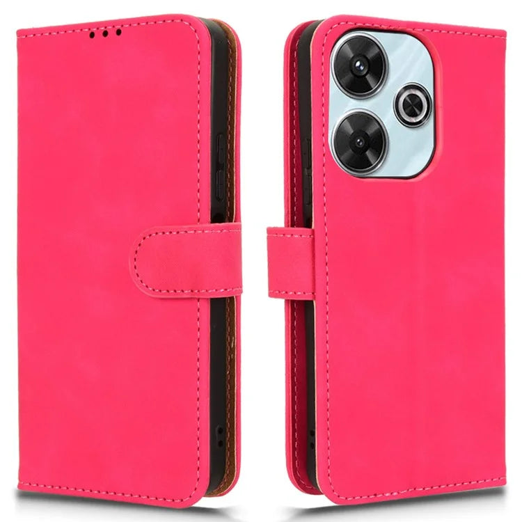 For Xiaomi Redmi 13 4G / Note 13R 5G Case Scratch-Proof PU Leather Flip Phone Cover