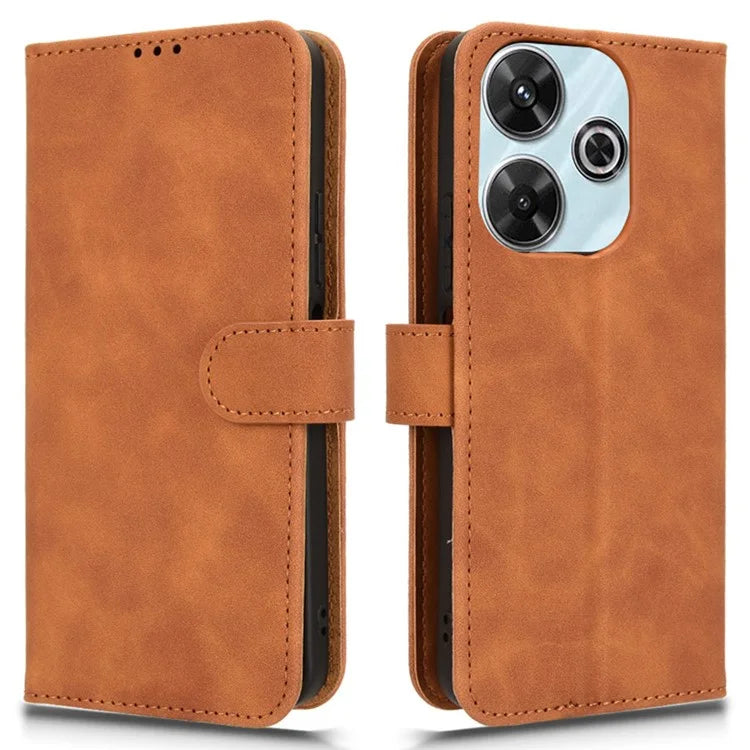 For Xiaomi Redmi 13 4G / Note 13R 5G Case Scratch-Proof PU Leather Flip Phone Cover