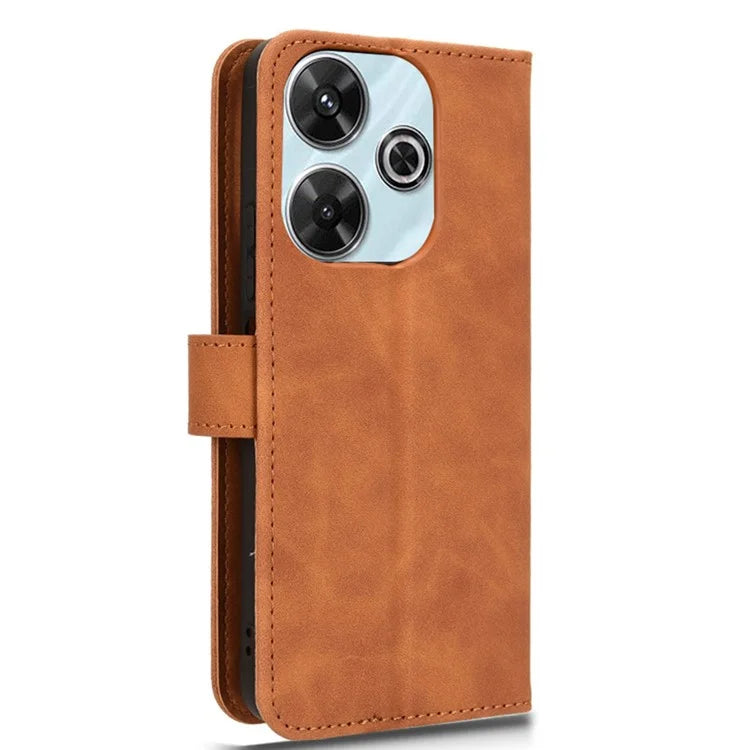 For Xiaomi Redmi 13 4G / Note 13R 5G Case Scratch-Proof PU Leather Flip Phone Cover