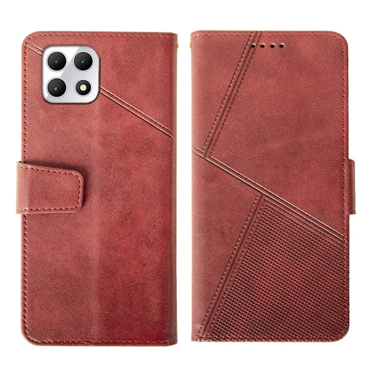 IDEWEI For T-Mobile REVVL 7 / T Phone 2 5G Case Leather Phone Cover Calf Texture Folding Stand