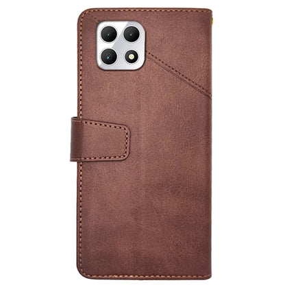 IDEWEI For T-Mobile REVVL 7 / T Phone 2 5G Case Leather Phone Cover Calf Texture Folding Stand
