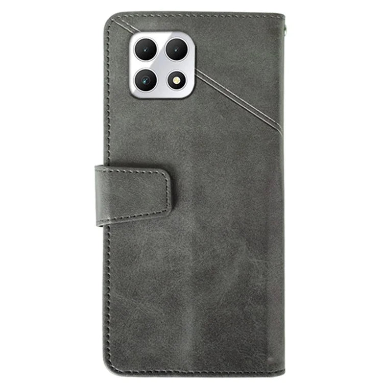 IDEWEI For T-Mobile REVVL 7 / T Phone 2 5G Case Leather Phone Cover Calf Texture Folding Stand