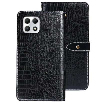 IDEWEI For T-Mobile REVVL 7 / T Phone 2 Case Crocodile Texture Leather Wallet Phone Cover