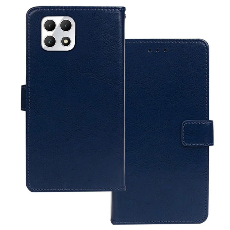 IDEWEI for T-Mobile REVVL 7 / T Phone 2 5G Case Crazy Horse Textrure Leather Phone Cover Card Slots