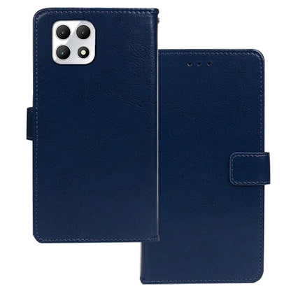 IDEWEI for T-Mobile REVVL 7 / T Phone 2 5G Case Crazy Horse Textrure Leather Phone Cover Card Slots