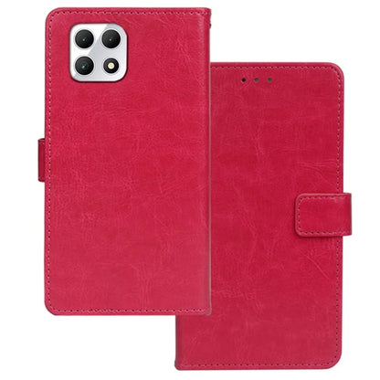 IDEWEI for T-Mobile REVVL 7 / T Phone 2 5G Case Crazy Horse Textrure Leather Phone Cover Card Slots