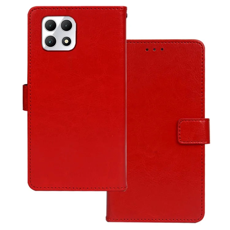 IDEWEI for T-Mobile REVVL 7 / T Phone 2 5G Case Crazy Horse Textrure Leather Phone Cover Card Slots