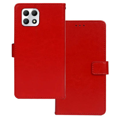IDEWEI for T-Mobile REVVL 7 / T Phone 2 5G Case Crazy Horse Textrure Leather Phone Cover Card Slots