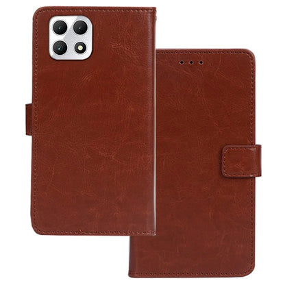 IDEWEI for T-Mobile REVVL 7 / T Phone 2 5G Case Crazy Horse Textrure Leather Phone Cover Card Slots