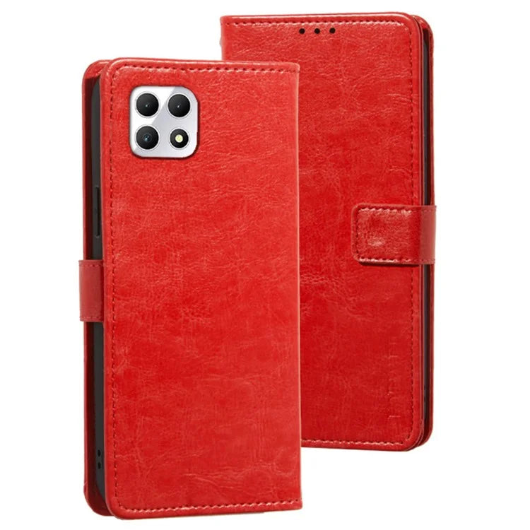 IDEWEI For T-Mobile REVVL 7 / T Phone 2 5G Case Crazy Horse Texture Leather Phone Cover