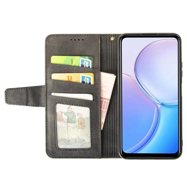 IDEWEI For T-Mobile REVVL 7 Pro / T Phone 2 Pro 5G Case Calf Texture Leather Phone Cover