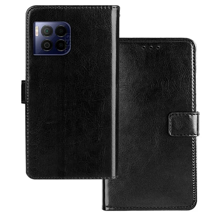IDEWEI for T-Mobile REVVL 7 Pro / T Phone 2 Pro 5G Case Flip Leather Phone Cover Crazy Horse Texture