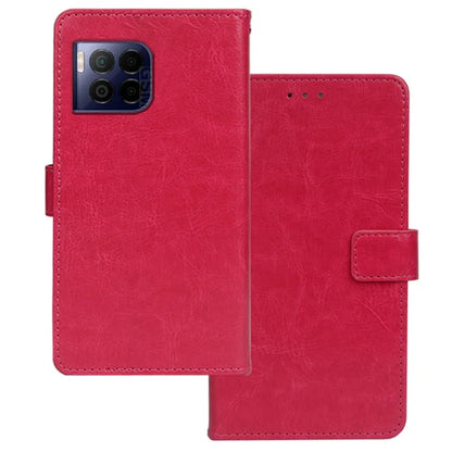 IDEWEI for T-Mobile REVVL 7 Pro / T Phone 2 Pro 5G Case Flip Leather Phone Cover Crazy Horse Texture